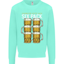 Check Out My Beer Six Pack Funny Alcohol Mens Sweatshirt Jumper Peppermint