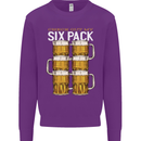 Check Out My Beer Six Pack Funny Alcohol Mens Sweatshirt Jumper Purple