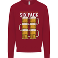 Check Out My Beer Six Pack Funny Alcohol Mens Sweatshirt Jumper Red