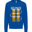 Check Out My Beer Six Pack Funny Alcohol Mens Sweatshirt Jumper Royal Blue