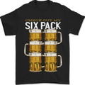 Check Out My Beer Six Pack Funny Alcohol Mens T-Shirt 100% Cotton Black