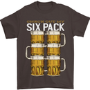 Check Out My Beer Six Pack Funny Alcohol Mens T-Shirt 100% Cotton Dark Chocolate