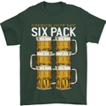 Check Out My Beer Six Pack Funny Alcohol Mens T-Shirt 100% Cotton Forest Green