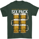 Check Out My Beer Six Pack Funny Alcohol Mens T-Shirt 100% Cotton Forest Green