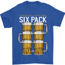 Check Out My Beer Six Pack Funny Alcohol Mens T-Shirt 100% Cotton Royal Blue