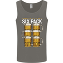 Check Out My Beer Six Pack Funny Alcohol Mens Vest Tank Top Charcoal