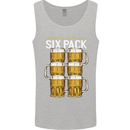 Check Out My Beer Six Pack Funny Alcohol Mens Vest Tank Top Sports Grey