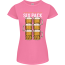Check Out My Beer Six Pack Funny Alcohol Womens Petite Cut T-Shirt Azalea