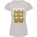 Check Out My Beer Six Pack Funny Alcohol Womens Petite Cut T-Shirt Sports Grey