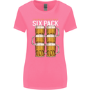 Check Out My Beer Six Pack Funny Alcohol Womens Wider Cut T-Shirt Azalea