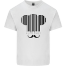 Chef Barcode Hat Baker Cooking Baking Mens Cotton T-Shirt Tee Top White
