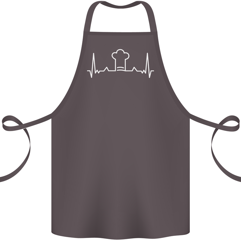 Chef Pulse Baker Cook Cooking Hat Baking Cotton Apron 100% Organic Dark Grey