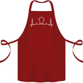Chef Pulse Baker Cook Cooking Hat Baking Cotton Apron 100% Organic Maroon