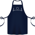 Chef Pulse Baker Cook Cooking Hat Baking Cotton Apron 100% Organic Navy Blue