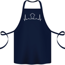 Chef Pulse Baker Cook Cooking Hat Baking Cotton Apron 100% Organic Navy Blue