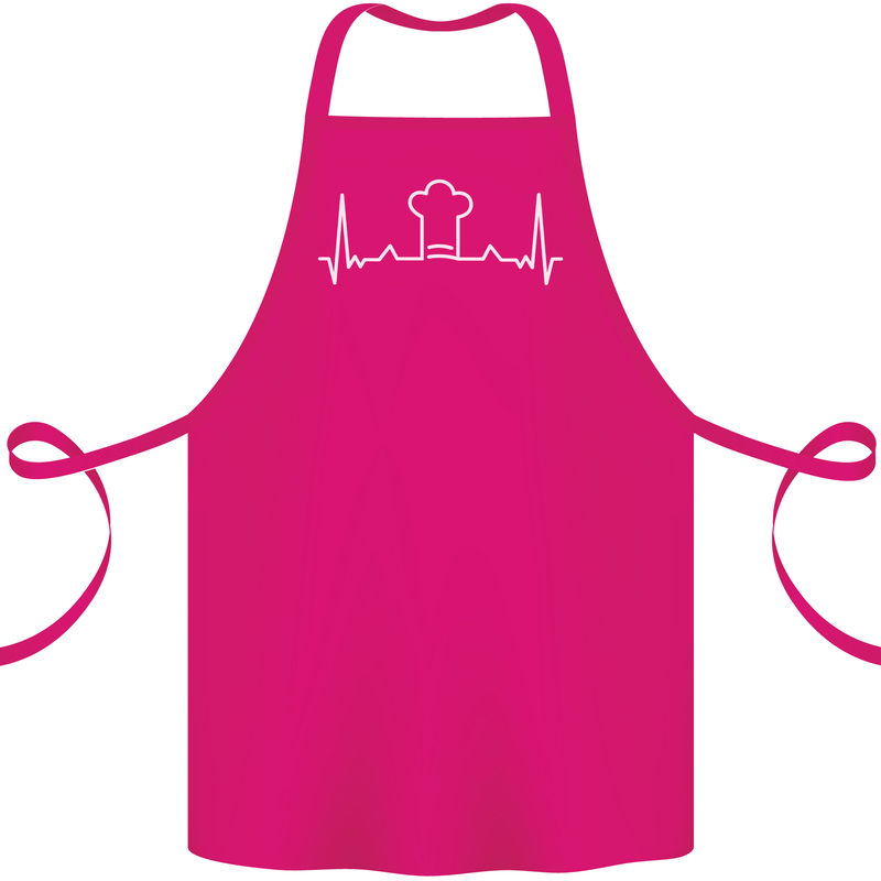Chef Pulse Baker Cook Cooking Hat Baking Cotton Apron 100% Organic Pink