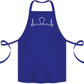 Chef Pulse Baker Cook Cooking Hat Baking Cotton Apron 100% Organic Royal Blue