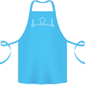 Chef Pulse Baker Cook Cooking Hat Baking Cotton Apron 100% Organic Turquoise