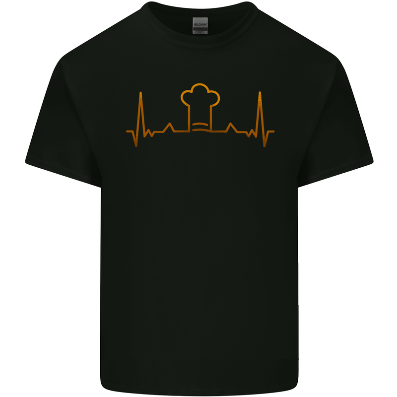 Chef Pulse Cook Cooking Hat Baker Baking Kids T-Shirt Childrens Black