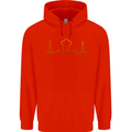 Chef Pulse Cook Cooking Hat Baker Baking Mens 80% Cotton Hoodie Bright Red
