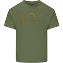 Chef Pulse Cook Cooking Hat Baker Baking Mens Cotton T-Shirt Tee Top Military Green
