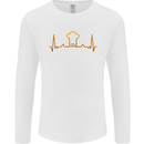 Chef Pulse Cook Cooking Hat Baker Baking Mens Long Sleeve T-Shirt White