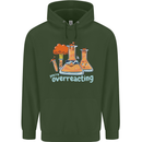 Chemistry You're Over Reacting Science Geek Childrens Kids Hoodie Forest Green