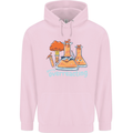Chemistry You're Over Reacting Science Geek Childrens Kids Hoodie Light Pink