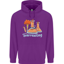 Chemistry You're Over Reacting Science Geek Childrens Kids Hoodie Purple