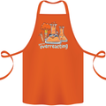 Chemistry You're Over Reacting Science Geek Cotton Apron 100% Organic Orange