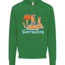 Chemistry You're Over Reacting Science Geek Kids Sweatshirt Jumper Irish Green