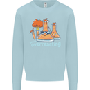 Chemistry You're Over Reacting Science Geek Kids Sweatshirt Jumper Light Blue