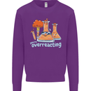 Chemistry You're Over Reacting Science Geek Kids Sweatshirt Jumper Purple