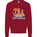 Chemistry You're Over Reacting Science Geek Kids Sweatshirt Jumper Red