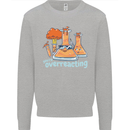 Chemistry You're Over Reacting Science Geek Kids Sweatshirt Jumper Sports Grey