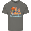 Chemistry You're Over Reacting Science Geek Kids T-Shirt Childrens Charcoal