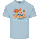 Chemistry You're Over Reacting Science Geek Kids T-Shirt Childrens Light Blue