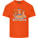 Chemistry You're Over Reacting Science Geek Kids T-Shirt Childrens Orange