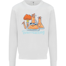 Chemistry You're Over Reacting Science Geek Mens Sweatshirt Jumper White