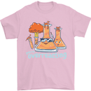 Chemistry You're Over Reacting Science Geek Mens T-Shirt 100% Cotton Light Pink