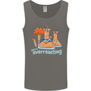 Chemistry You're Over Reacting Science Geek Mens Vest Tank Top Charcoal