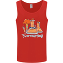 Chemistry You're Over Reacting Science Geek Mens Vest Tank Top Red