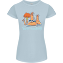 Chemistry You're Over Reacting Science Geek Womens Petite Cut T-Shirt Light Blue