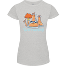 Chemistry You're Over Reacting Science Geek Womens Petite Cut T-Shirt Sports Grey