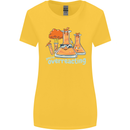 Chemistry You're Over Reacting Science Geek Womens Wider Cut T-Shirt Yellow