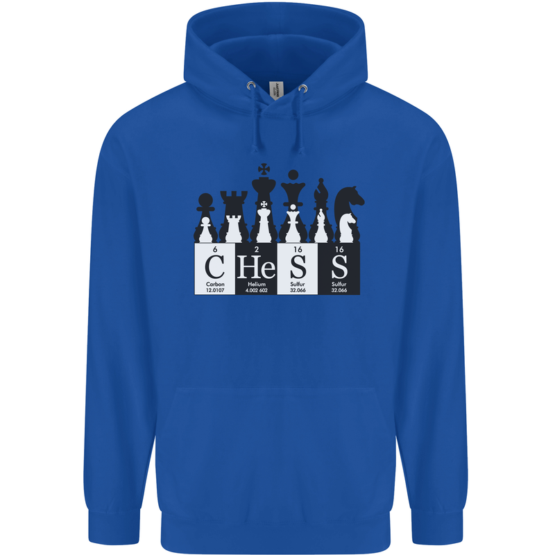 Chess Elements Periodic Table Childrens Kids Hoodie Royal Blue