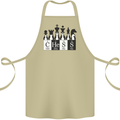 Chess Elements Periodic Table Cotton Apron 100% Organic Khaki
