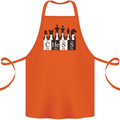 Chess Elements Periodic Table Cotton Apron 100% Organic Orange