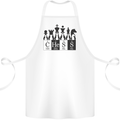 Chess Elements Periodic Table Cotton Apron 100% Organic White