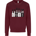 Chess Elements Periodic Table Kids Sweatshirt Jumper Maroon